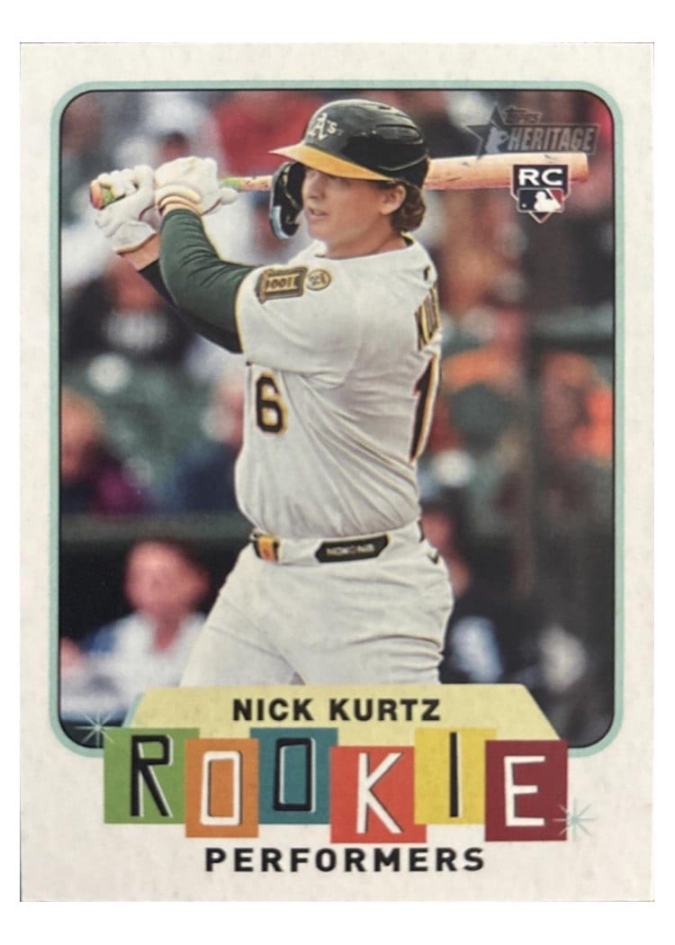 2025 Topps Heritage Rookie Performers Nick Kurtz #RP-7