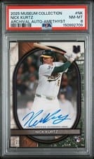 2025 Topps Museum Collection Archival Autographs Nick Kurtz #AA-NK