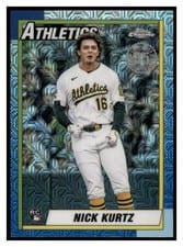 2025 Topps Update 1990 Topps Chrome Baseball Nick Kurtz #U90C-93