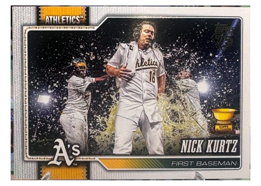 2026 Topps Nick Kurtz Golden Mirror Variation #97 card