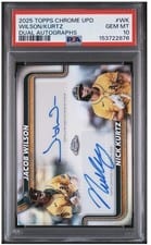 2025 Topps Chrome Update Dual Autographs Nick Kurtz / Jacob Wilson #DA-WK