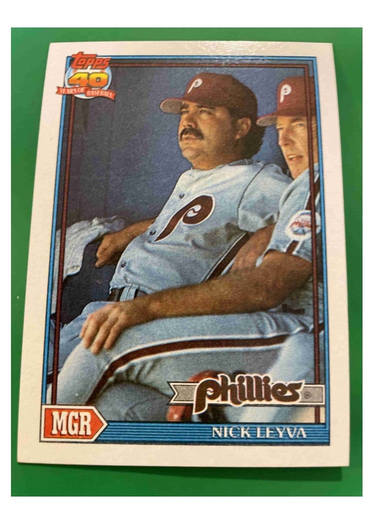 1991 Topps Base Set Nick Leyva #141 card