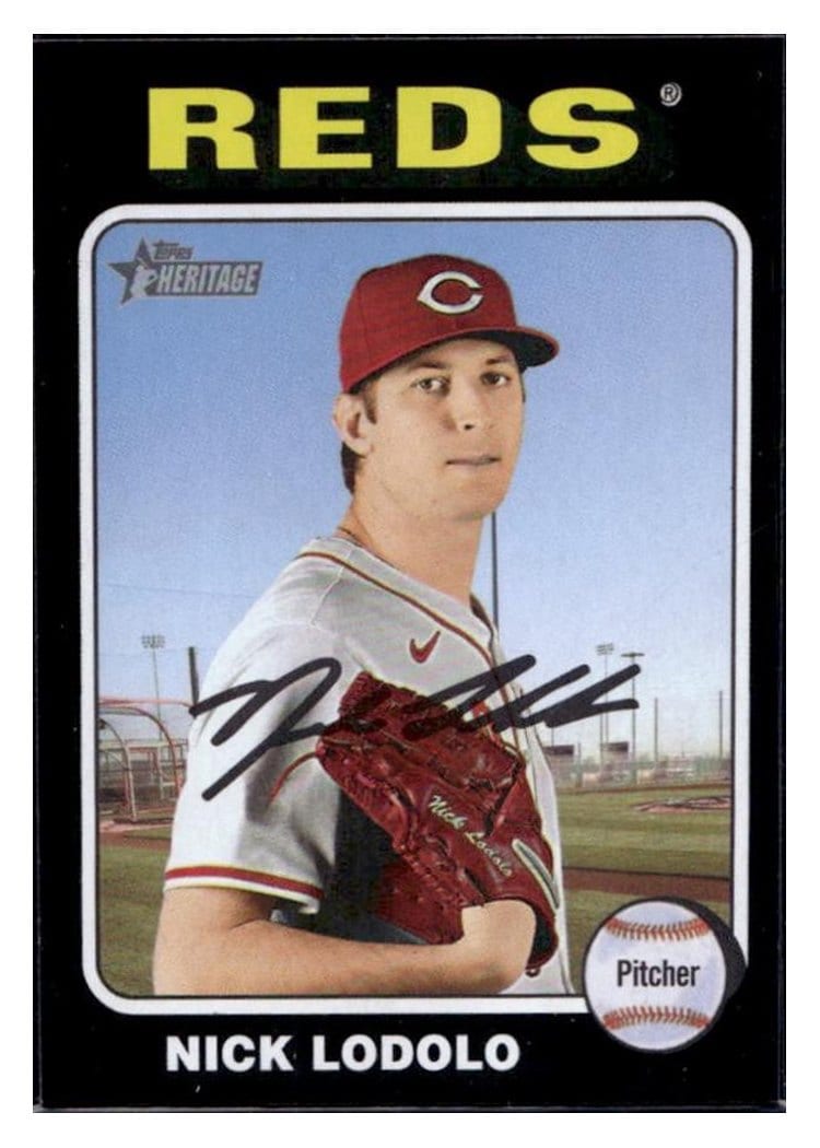 2024 Topps Heritage Base Set Nick Lodolo #707 card
