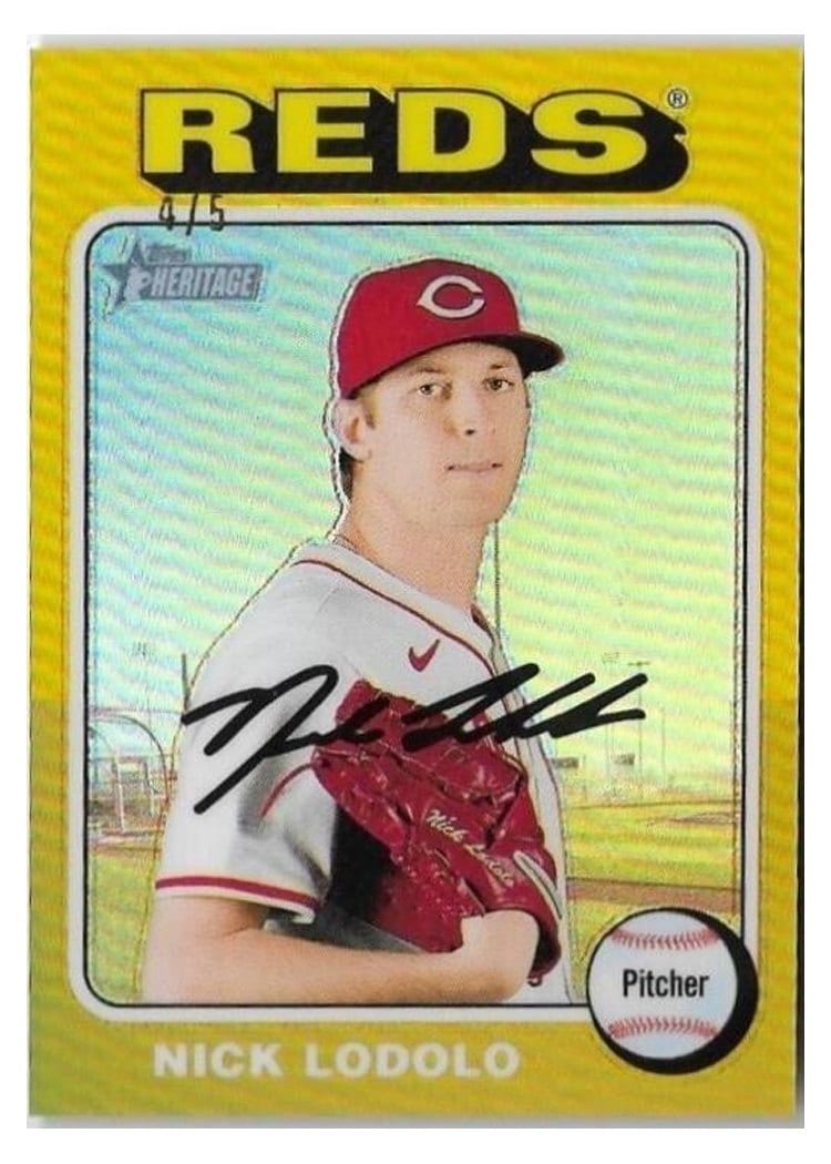 2024 Topps Heritage Base Set Nick Lodolo #707 card