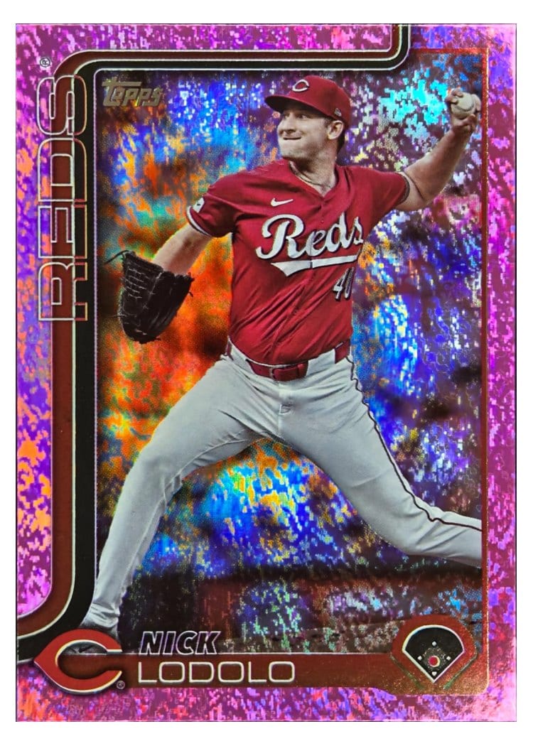 2025 Topps Base Set Nick Lodolo Pink Foil #21 card