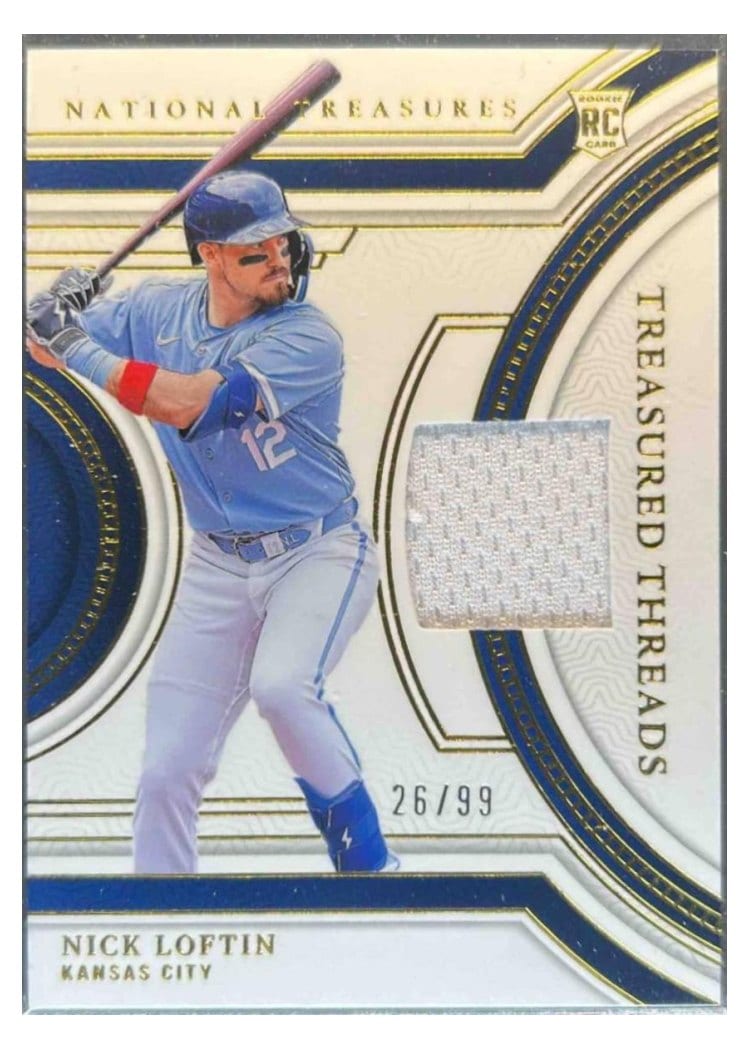 2024 Panini National Treasures Treasured Threads Nick Loftin #5 card