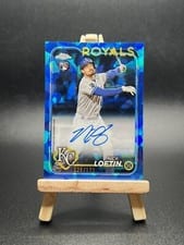 2024 Topps Chrome Sapphire Edition Chrome Sapphire Autographs Nick Loftin #CSA-NL card