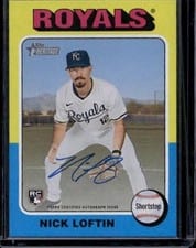 2024 Topps Heritage Real One Autograph Nick Loftin #ROANL