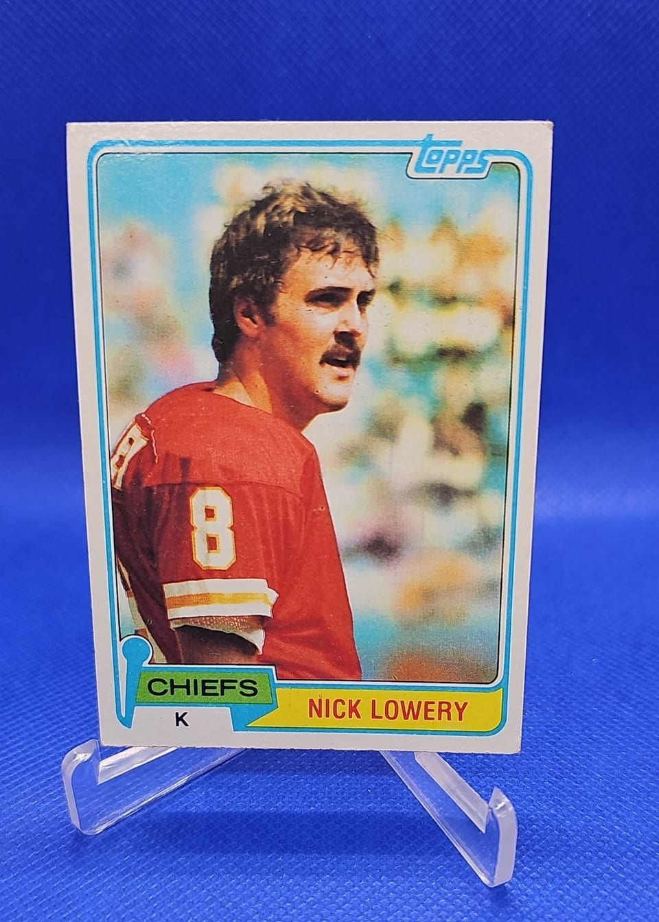 1981 Topps Nick Lowery #213 card