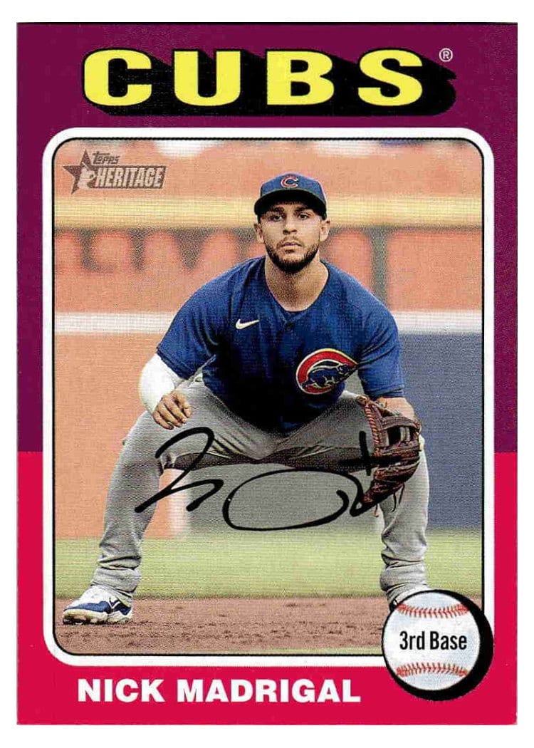 2024 Topps Heritage Base Set Nick Madrigal #262 card