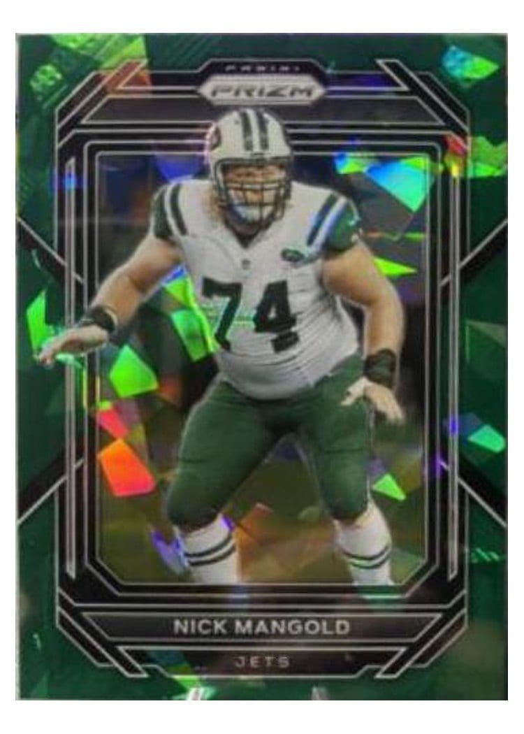 2022 Panini Prizm Base Set Nick Mangold Green Ice #233 card
