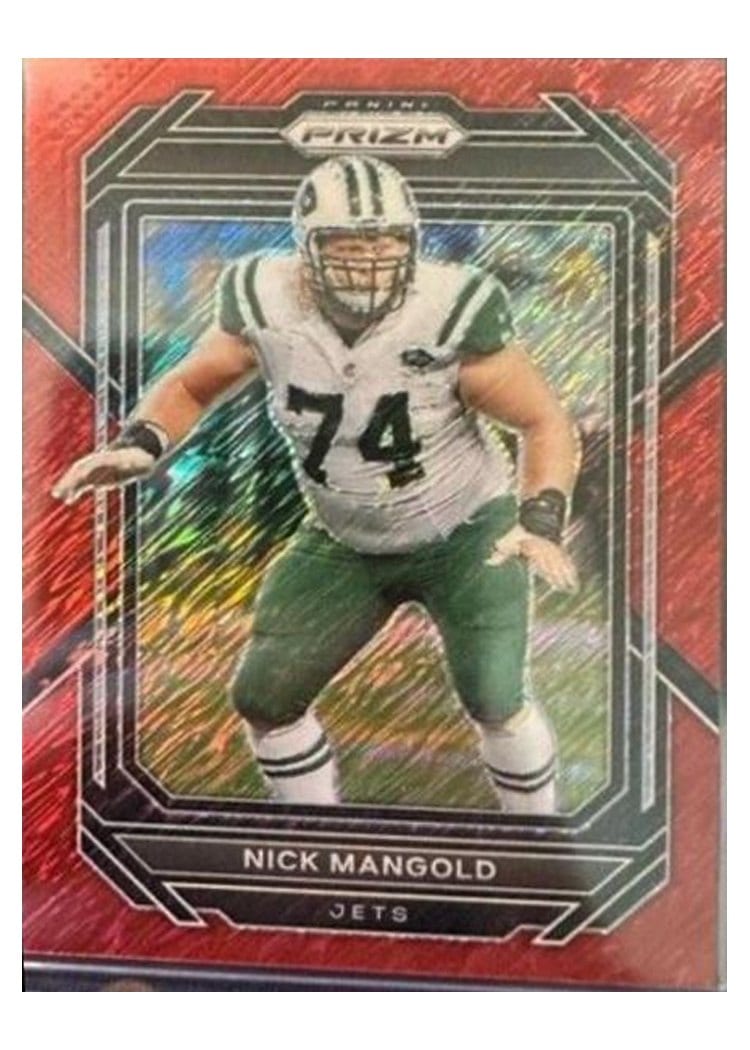 2022 Panini Prizm Base Set Nick Mangold Red Shimmer #233 card