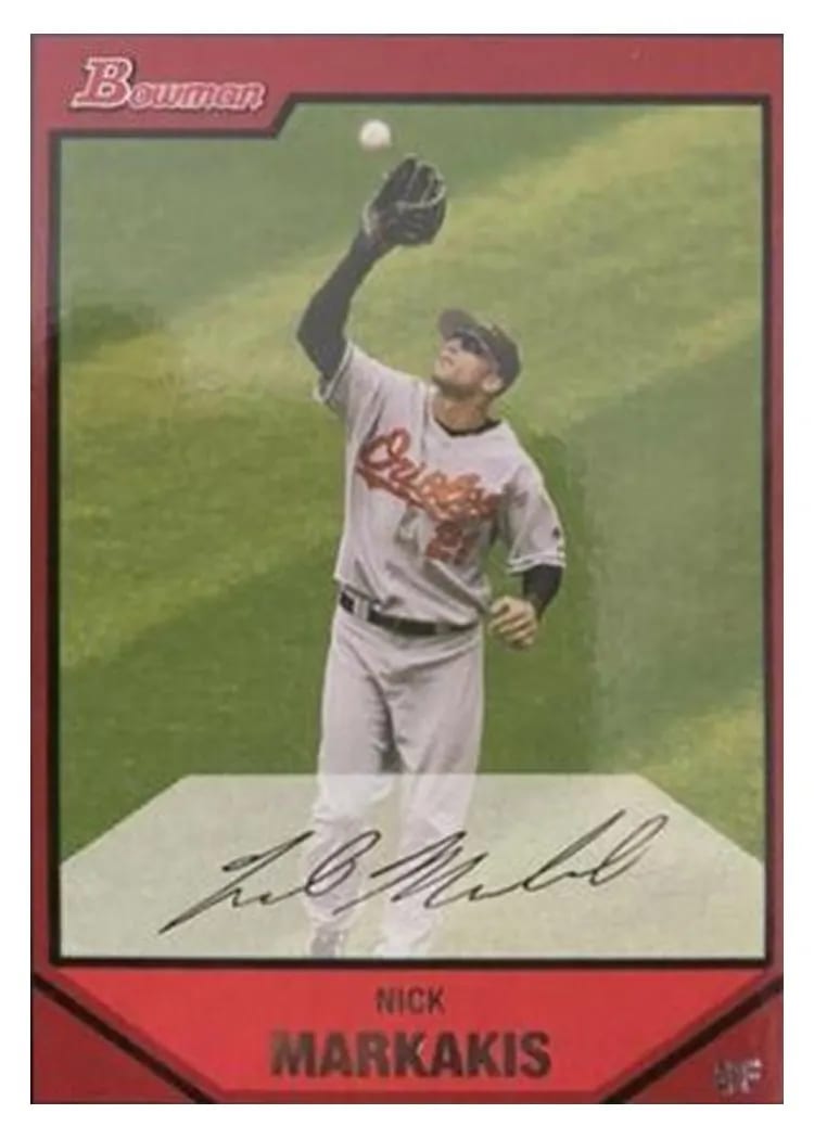 2007 Bowman Nick Markakis #20 card