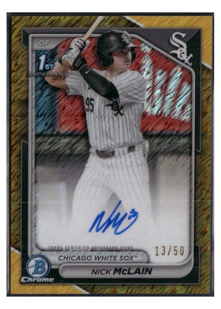 2024 Bowman Draft Chrome Prospect Autographs Nick McLain #CPA-NM card