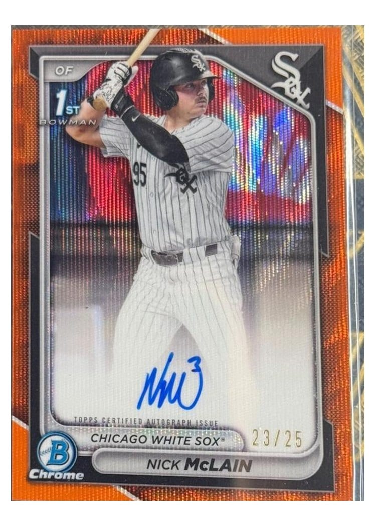 2024 Bowman Draft Chrome Prospect Autographs Nick McLain #CPA-NM card
