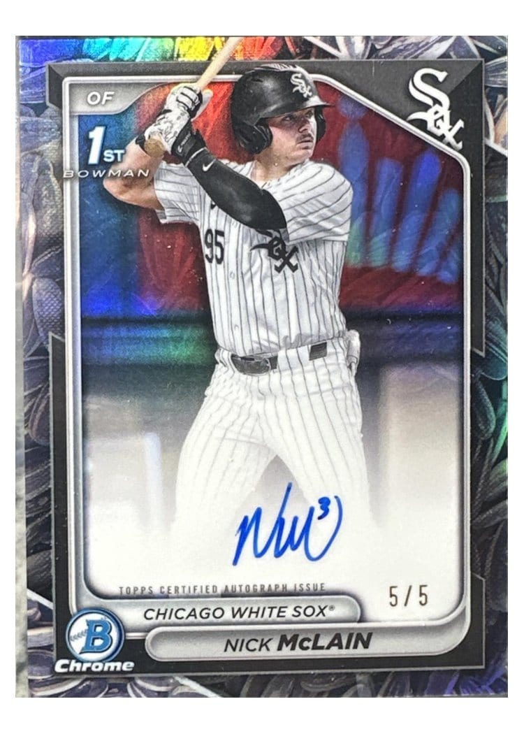 2024 Bowman Draft Chrome Prospect Autographs Nick McLain #CPA-NM card