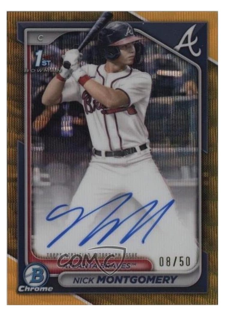 2024 Bowman Draft Chrome Prospect Autographs Nick Montgomery #CPA-NMO card