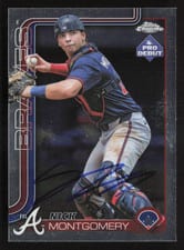 2025 Topps Pro Debut Chrome Autographs Nick Montgomery #PDC-147 card