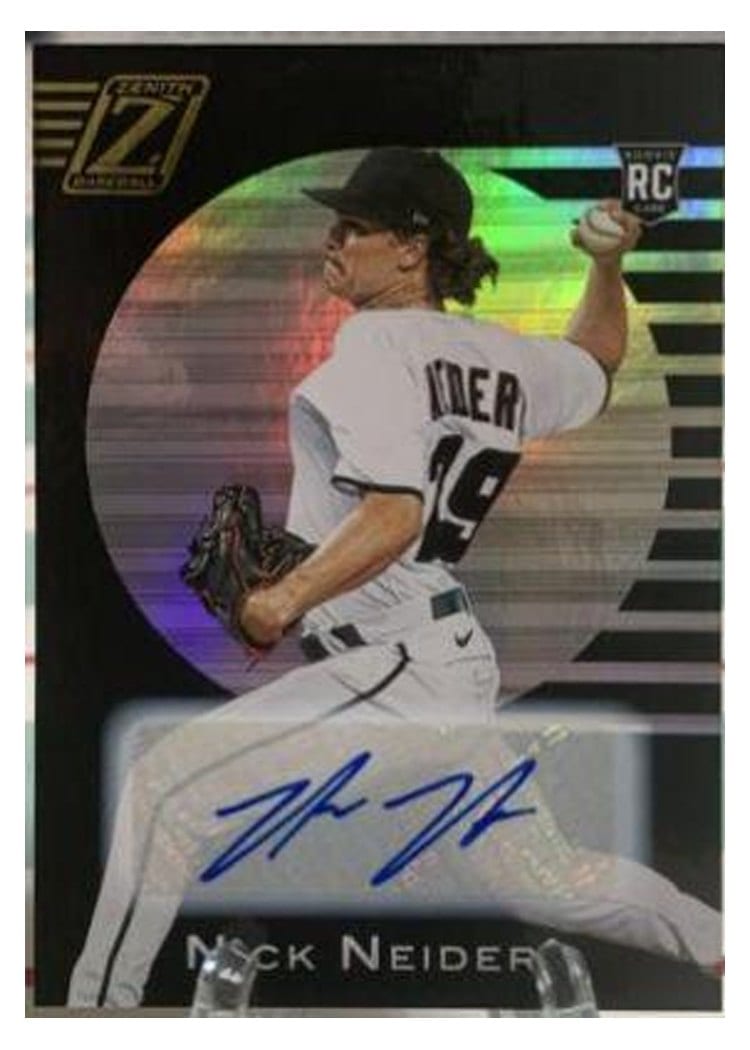 2021 Panini Chronicles Zenith Autographs Nick Neidert #3 card