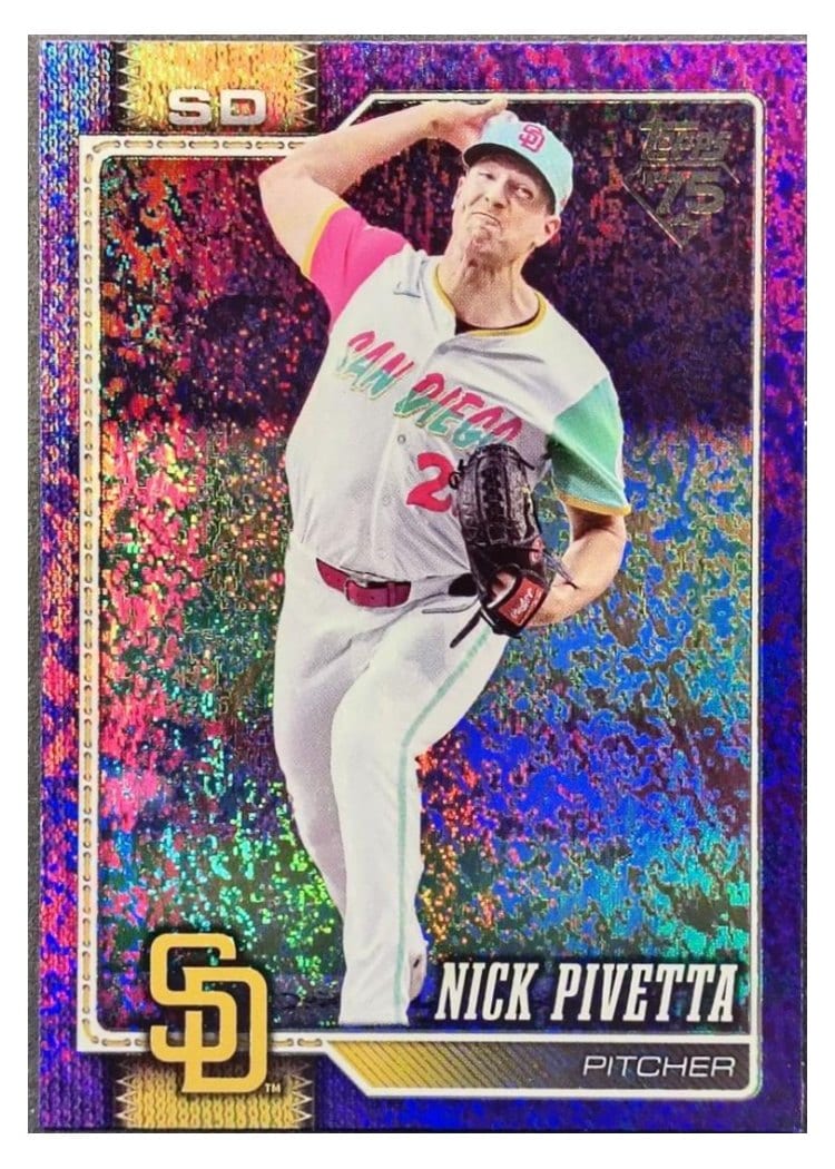 2026 Topps Base Set Nick Pivetta Purple Holo #9 card