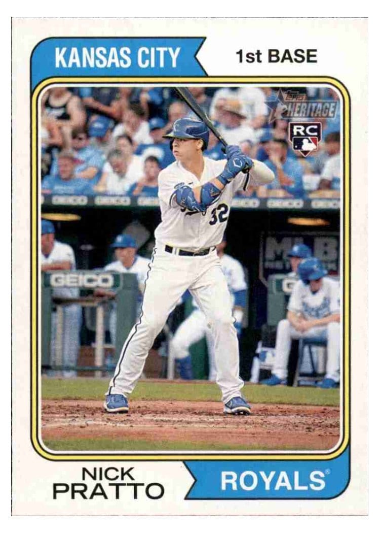 2023 Topps Heritage Base Set Nick Pratto #94 card