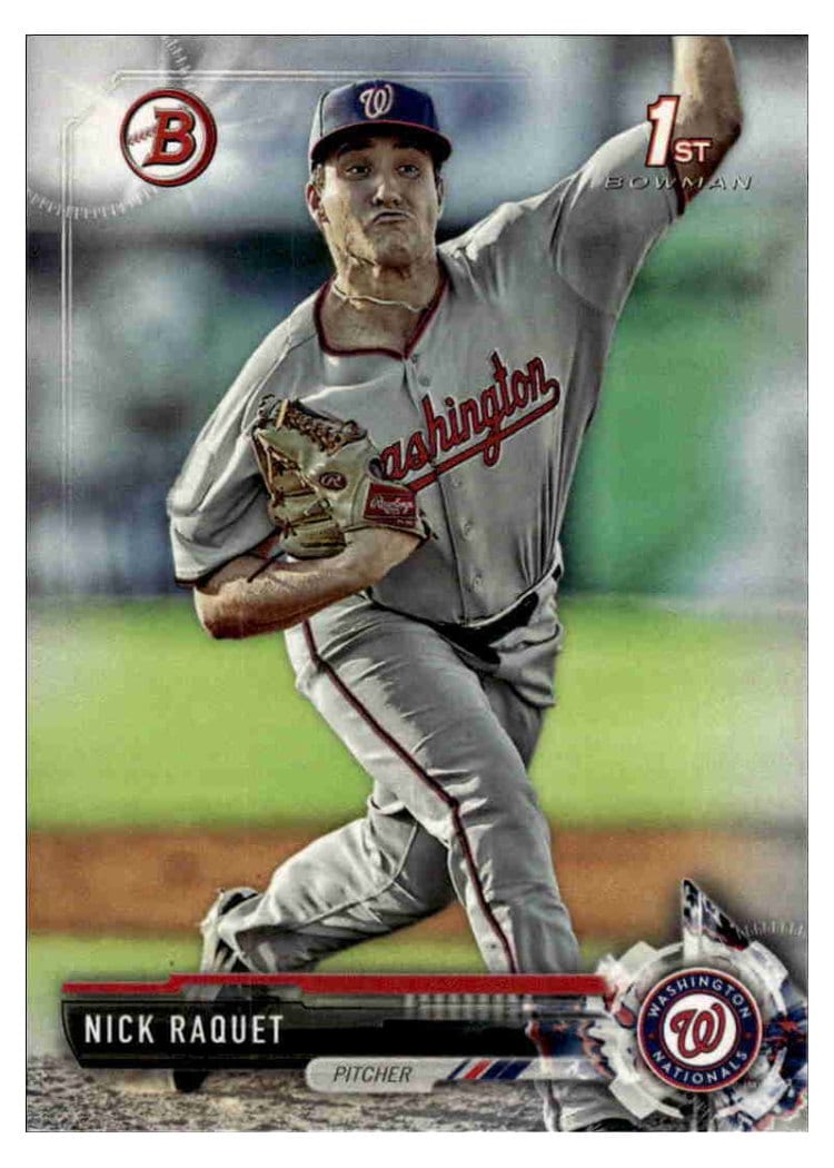 2017 Bowman Draft Base Set Nick Raquet #BD-182 card