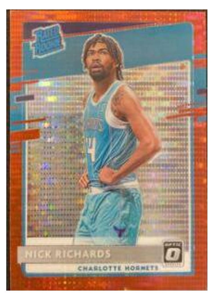 2020-21 Donruss Optic Base Set Nick Richards Red Pulsar #193 card