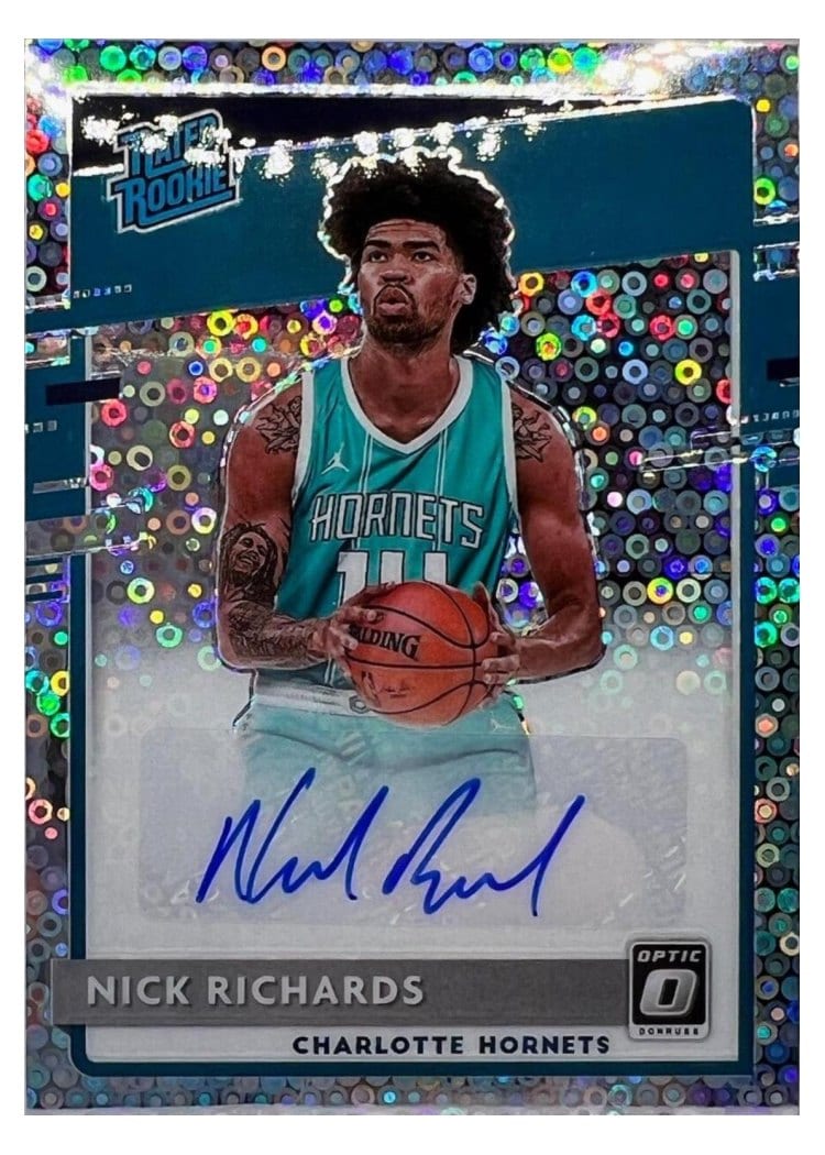 2020-21 Donruss Optic Base Set Nick Richards Autograph Fast Break #193 card