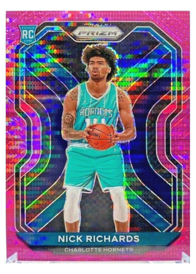 2020-21 Panini Prizm Base Set Nick Richards Pink Pulsar Prizm #253 card