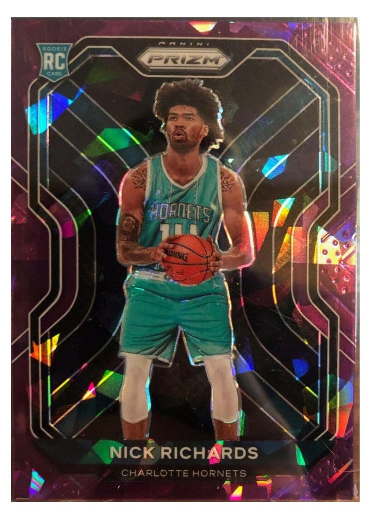 2020-21 Panini Prizm Base Set Nick Richards Purple Ice Prizm #253 card