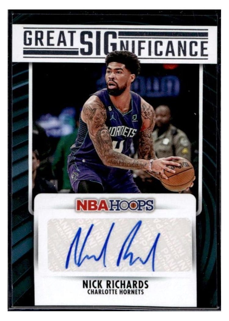2023-24 Hoops Great SIGnificance Nick Richards #GS-RIC card