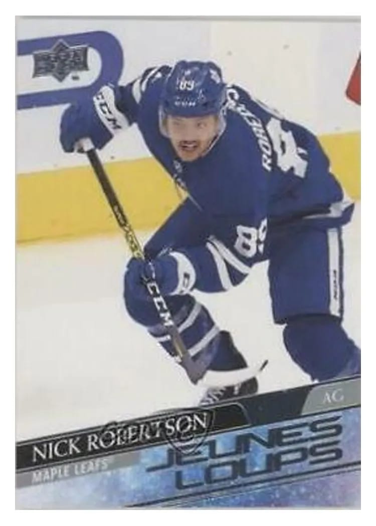 2020 Upper Deck Nick Robertson #237 card