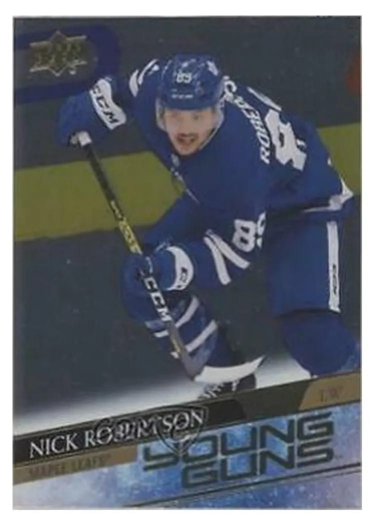 2020 Upper Deck Nick Robertson #237 card