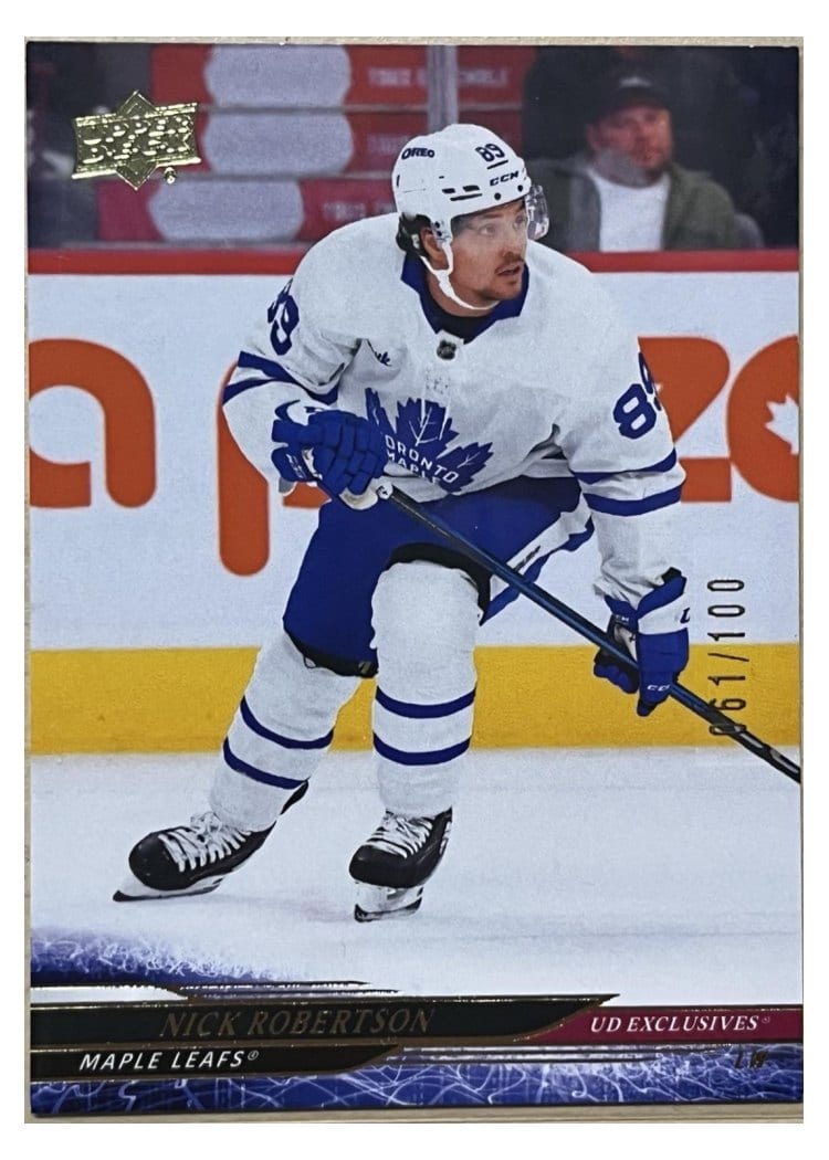 2024-25 Upper Deck Base Set Nick Robertson #624 card
