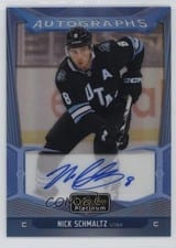 2024-25 O-Pee-Chee Platinum Blue Rainbow Autographs Nick Schmaltz #BA-NS card