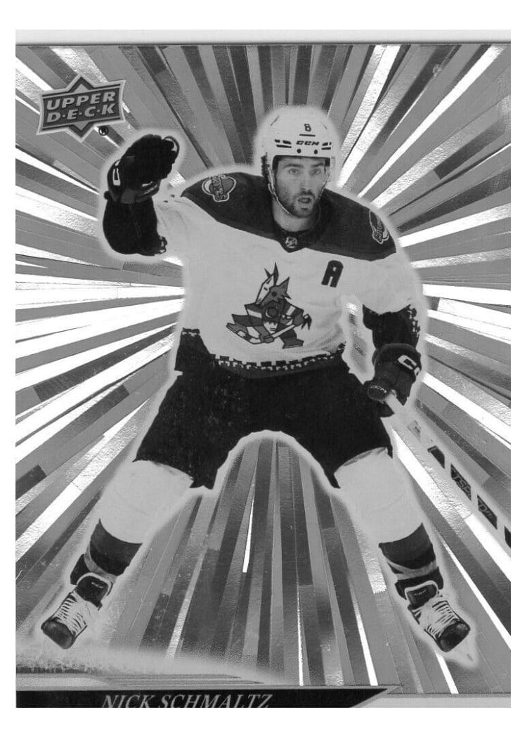 2024-25 Upper Deck Base Set Nick Schmaltz Outburst Silver #10 card