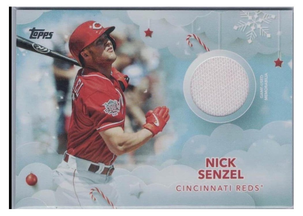 2020 Topps Holiday Relics Nick Senzel #WHR-NS card