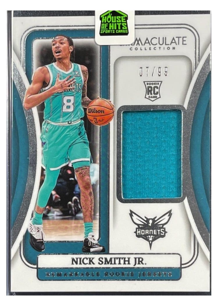 2023-24 Panini Immaculate Collection Remarkable Rookie Jerseys Nick Smith Jr. #28 card