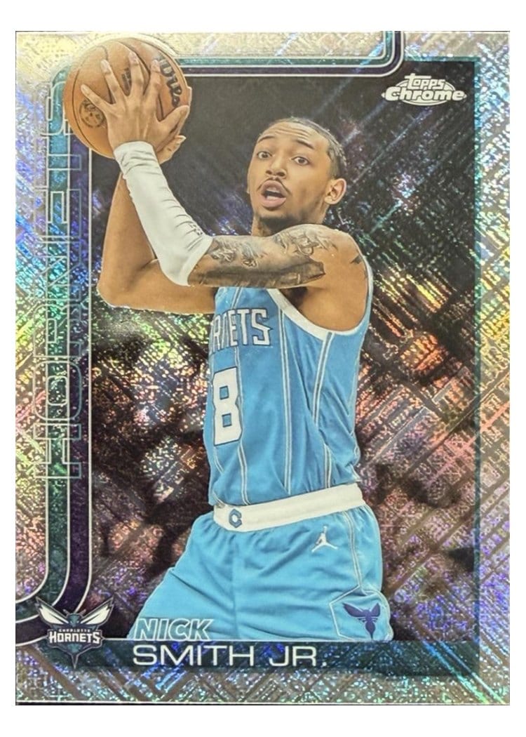 2025-26 Topps Chrome Base Set Nick Smith Jr. Skylight Refractor #26 card