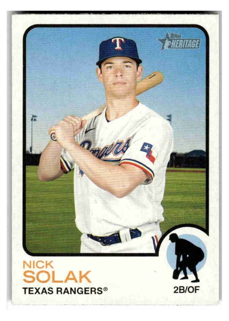 2022 Topps Heritage Base Set Nick Solak #183 card