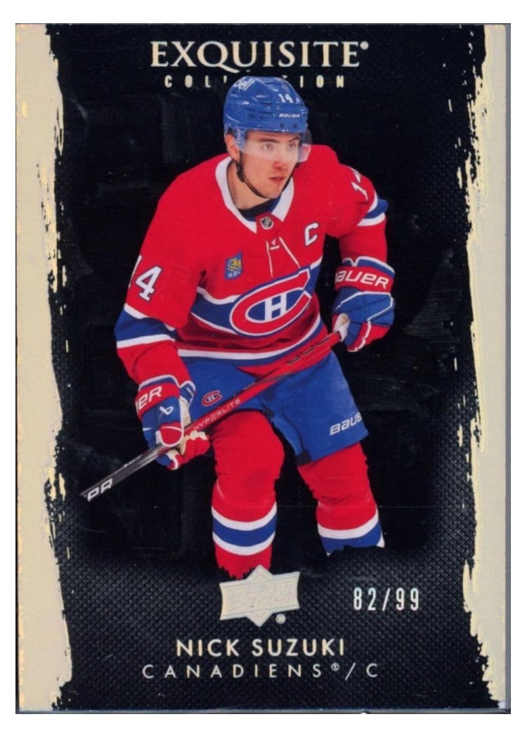 2023-24 Upper Deck The Cup 2023-24 Exquisite Collection Black Nick Suzuki #EB-SU card