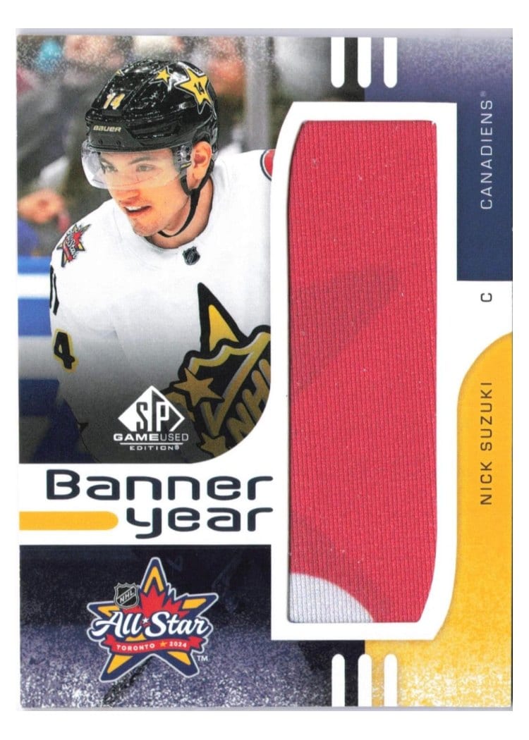 2024-25 SP Game Used 2024 All-Star Game Banner Year Relics Nick Suzuki #BYAS-NS card