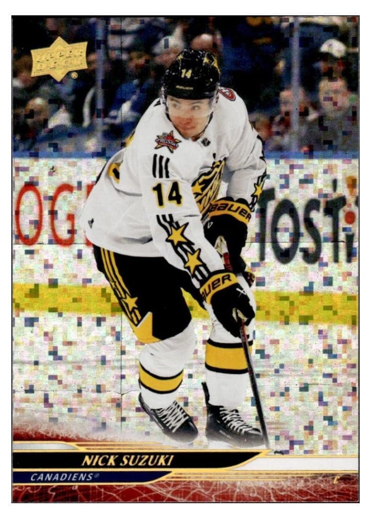 2024-25 Upper Deck Base Set Nick Suzuki Speckled Rainbow #676 card