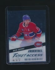 2024-25 Upper Deck Credentials Acetate Ticket Access Nick Suzuki #TA-NS card