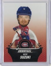 2024-25 Upper Deck Credentials Arena Giveaways - Bobbleheads Nick Suzuki #BH-NS card