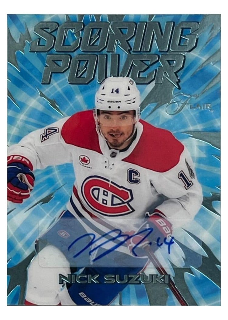 2025-26 Flair Scoring Power Autographs Nick Suzuki #SP-5 card
