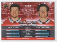 2024-25 Upper Deck Gaming Co-Op Nick Suzuki / Cole Caufield #CGO-24 card