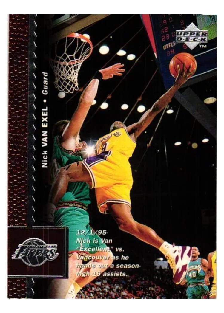 1996 Upper Deck Nick Van Exel #62 card