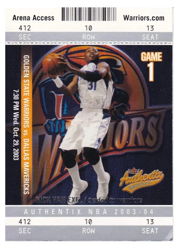 2003 Fleer Authentix Nick Van Exel #76 card