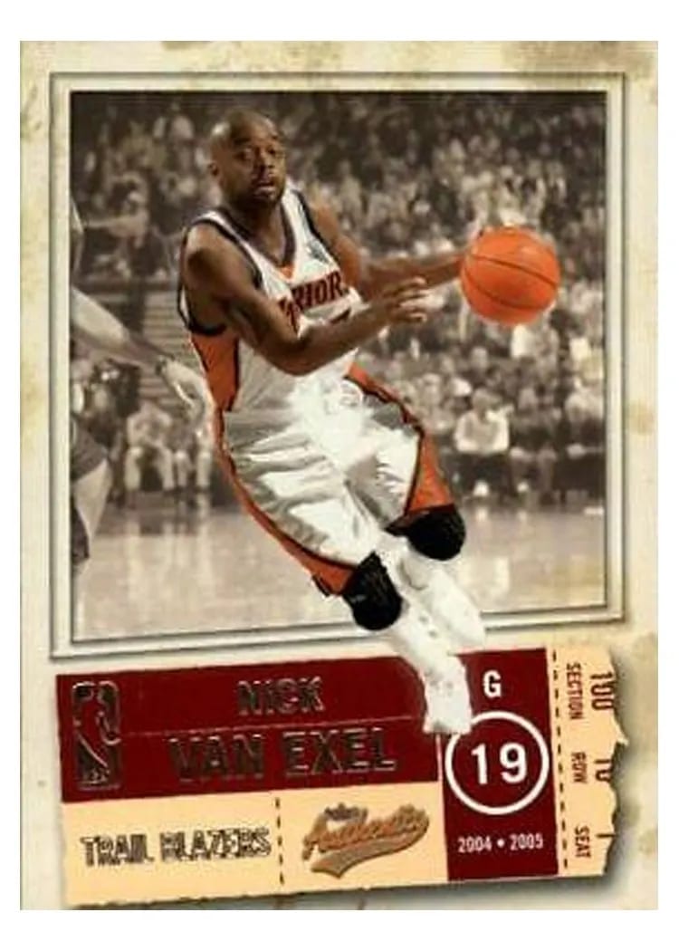 2004 Fleer Authentix Nick Van Exel #66 card